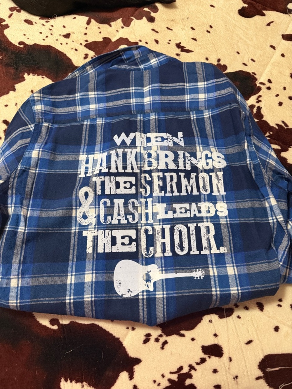 Blue Plaid Button-Up Shirt